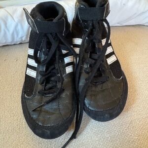 Wrestling Adidas Kids Black and White Sneakers